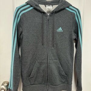 Adidas Heather Gray Hoodie